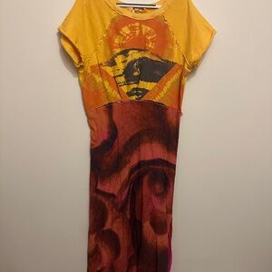 Free People Dress Vibrant Vacation Destination Dress Large